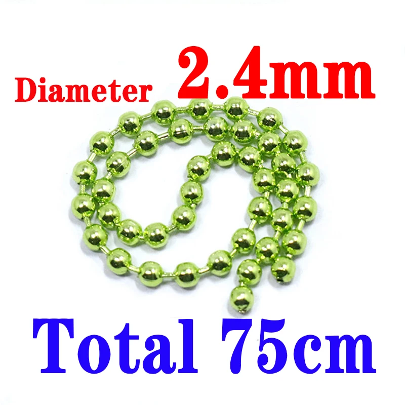 2.4mm green bead