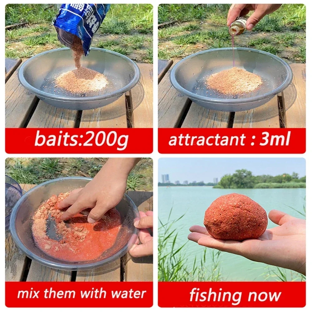 Atrayente de alimentación de Pesca, 60ml, 300ml, cebo líquido, señuelo de Pesca de carpa, sangre, gusano rojo, olor a pescado, sabor, activador de mordedura, aditivo alimentario - imagen 4