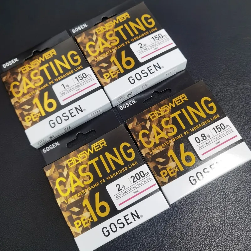 Gosen Línea Trenzada PE X16 Casting para Pesca en Agua Salada - imagen 2
