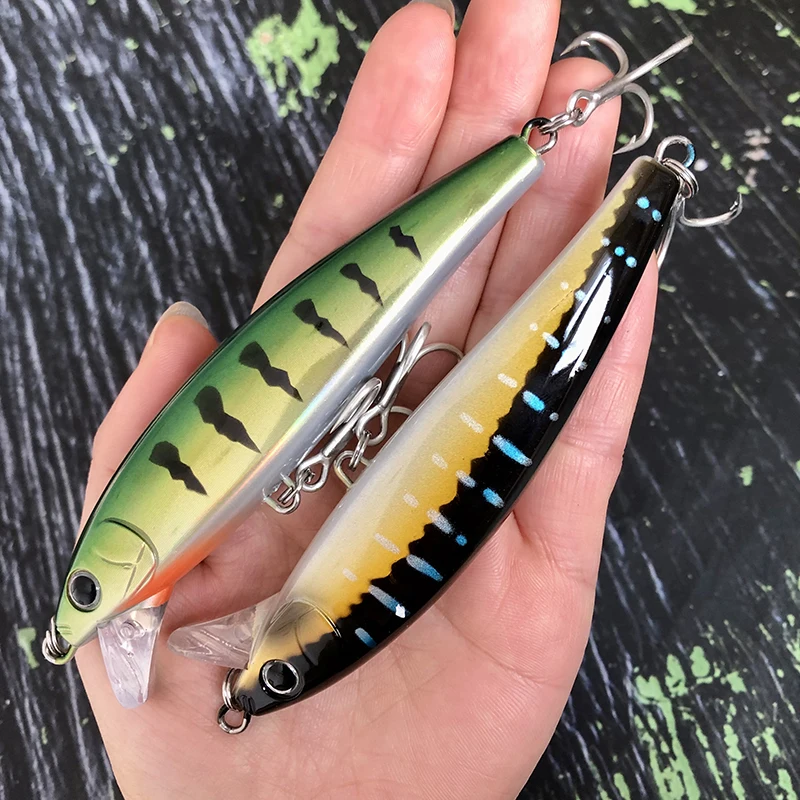 Señuelo de pececillo de hundimiento pesado, 47g, 105mm, pesca de trucha, lubina de agua salada, cebo duro Artificial, Twitch Wobbler Swimbait, equipo - imagen 5