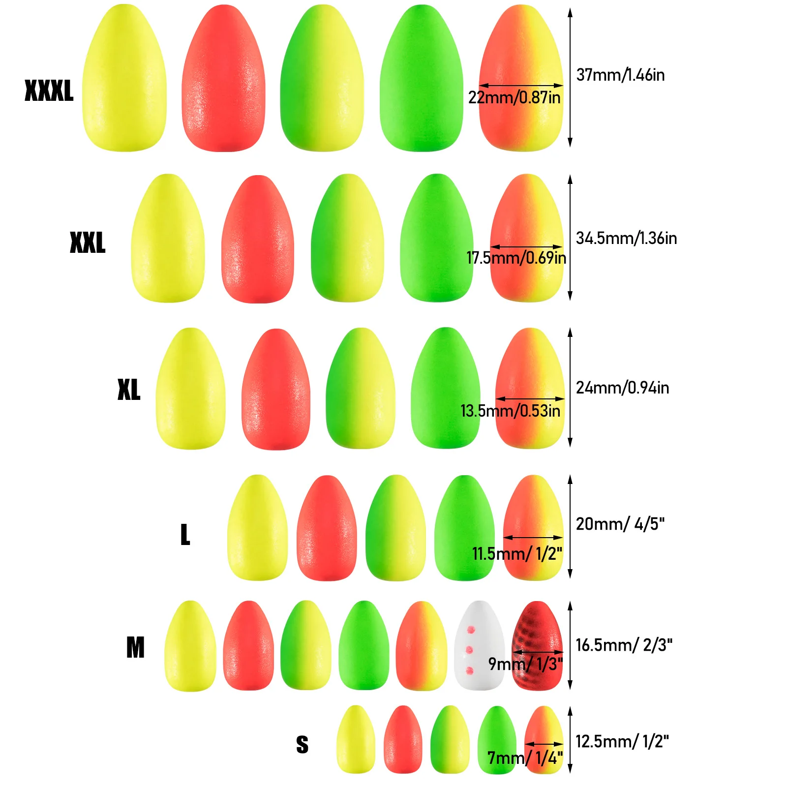 Flotador de espuma para pesca, boya Bobber de agua salada para pesca con mosca, aparejo inferior de Pompano, indicador de huelga, aparejo de ojo de gato y trucha, 10/30 Uds. - imagen 4