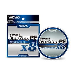 Trenzado Varivas Avani Casting PE Max Power X8 – Alto rendimiento