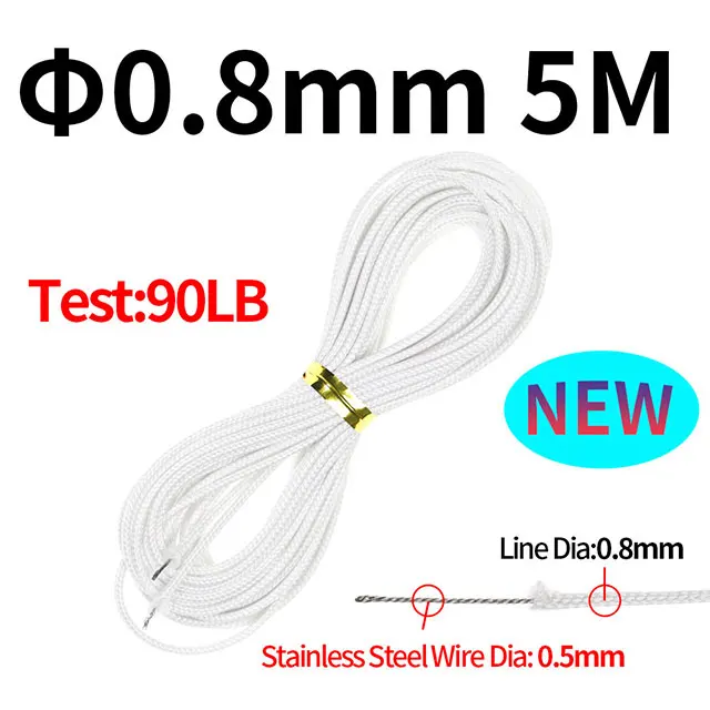 0.8mm New White 5m
