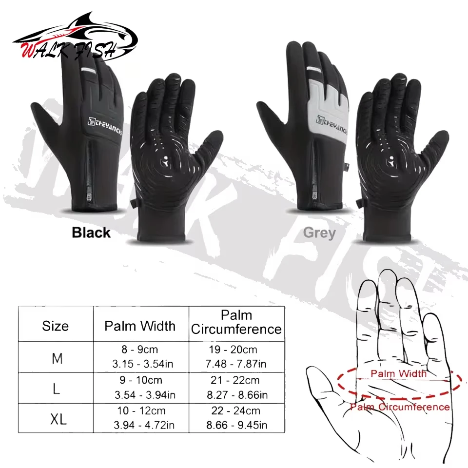 Guantes impermeables Walk Fish – Antideslizantes táctiles para pesca - imagen 4