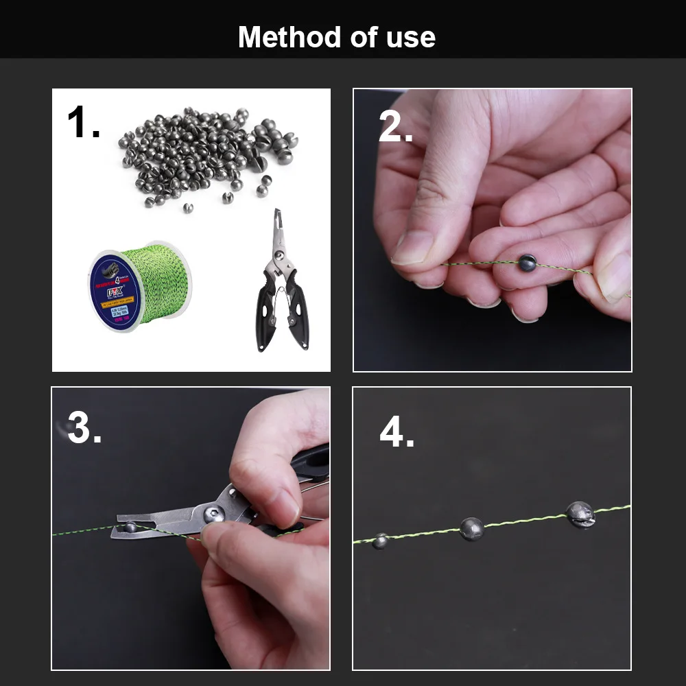 143 Uds. Plomo de peso de pesca de tiro dividido, plomos de pesca redondos extraíbles, aparejos de pesca de agua dulce y salada - imagen 3