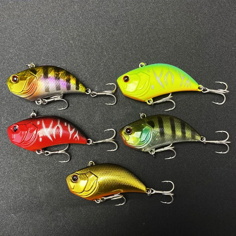 Señuelos vibratorios hundidos de fundición larga, 52mm, 14g, Popper Crankbait VIB, cebo Artificial para agua salada, accesorios de pesca de agua dulce - imagen 4