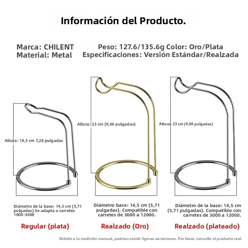 Expositor Metálico para Carrete Spinning – Acero Inoxidable Infantil - imagen 5