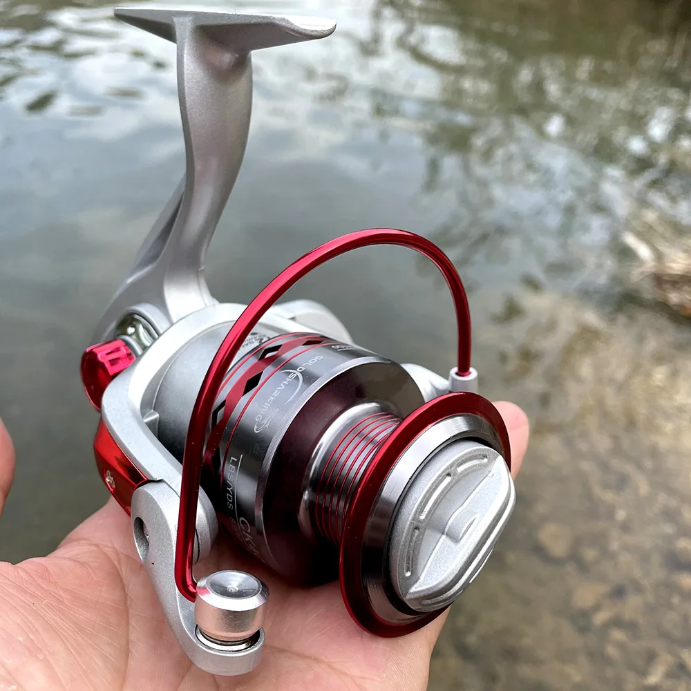 Carrete de pesca de Metal, bobina giratoria de agua dulce, carpa de agua salada, 2000, 3000, 4000, 5000, 6000 - imagen 3