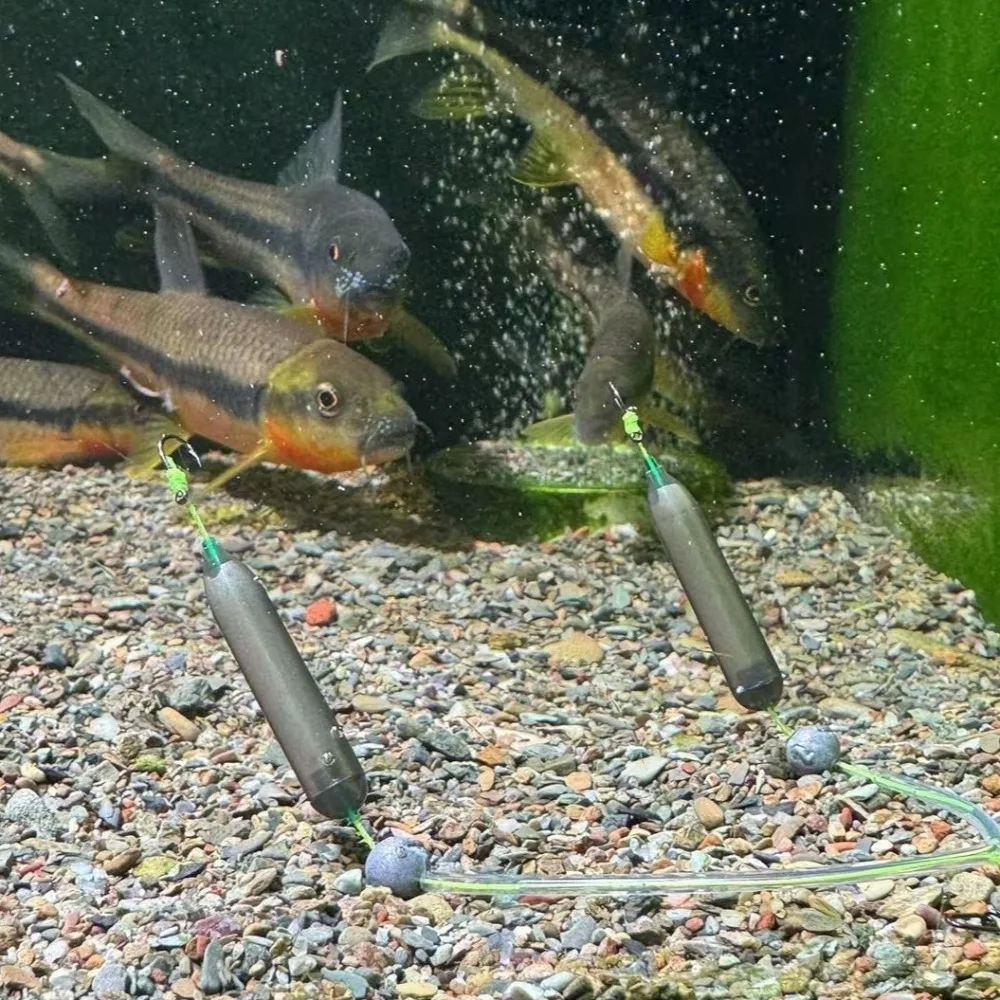 1 unidad de 3 anzuelos, aparejos de pesca para el cabello, gancho de suspensión de púas, anzuelo de pesca de carpa, tamaño 4 # -11 #   Iseni anzuelo carpa aparejos pesca señuelo aparejos de pesca - imagen 2