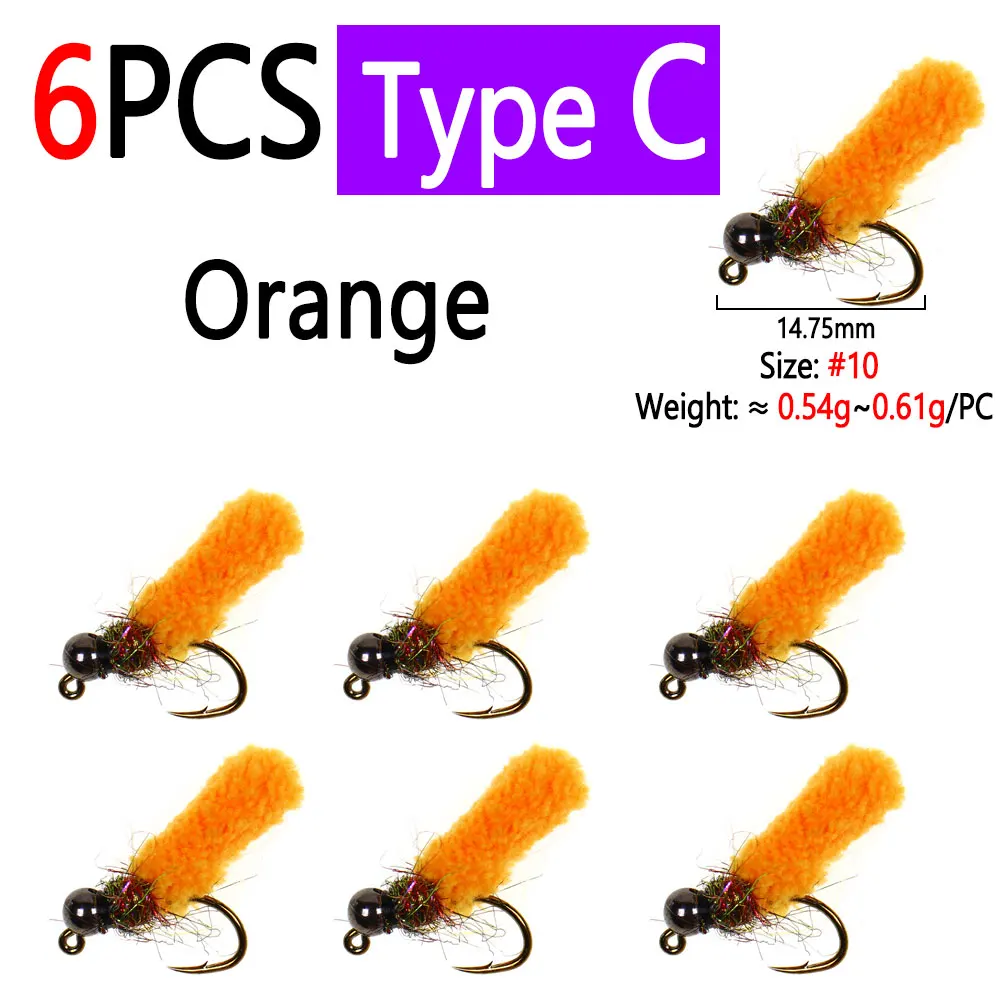 6pcs Orange C