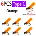 6pcs Orange C