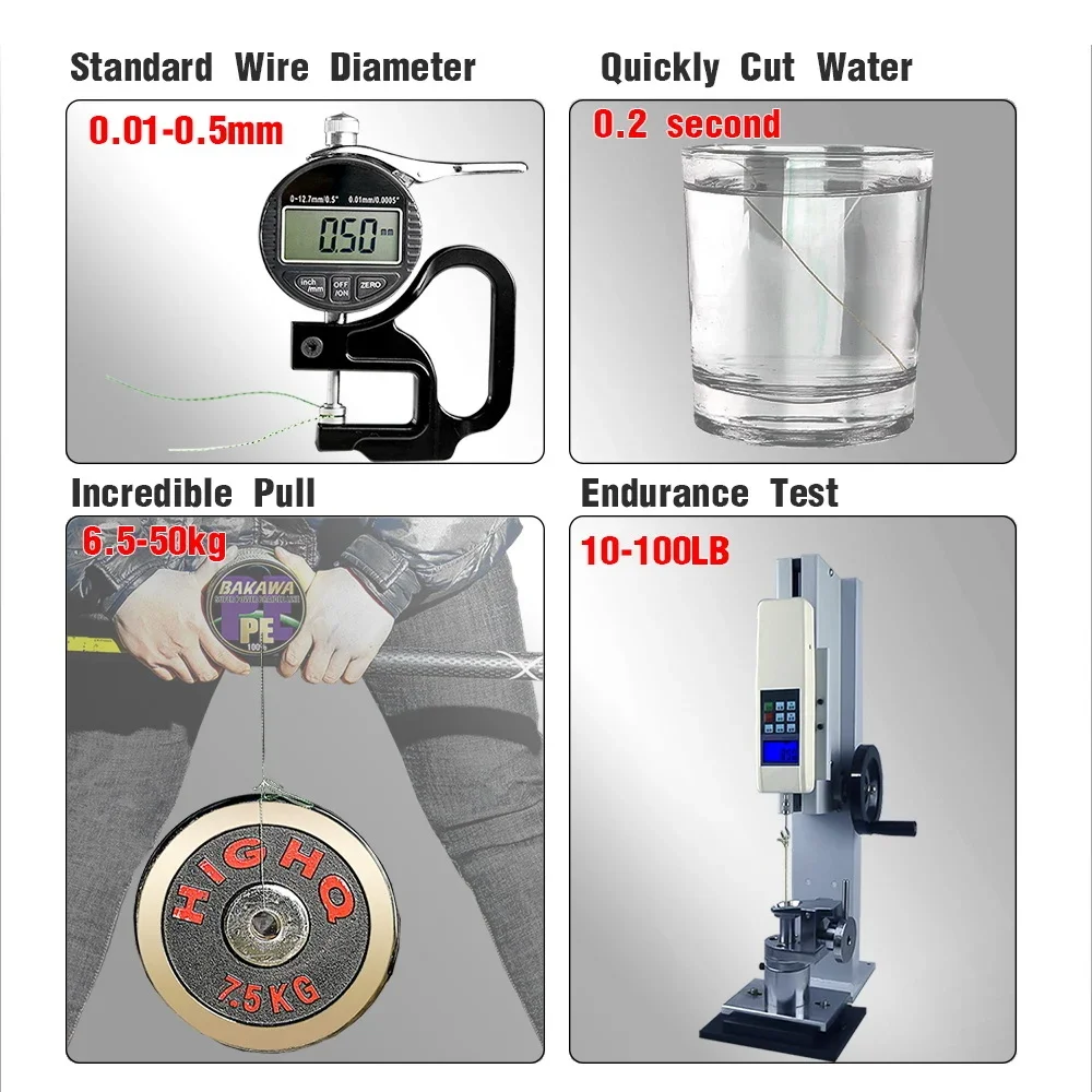 Experimente una fuerza y precisión incomparables con nuestros alambres y herramientas de prueba de alta calidad