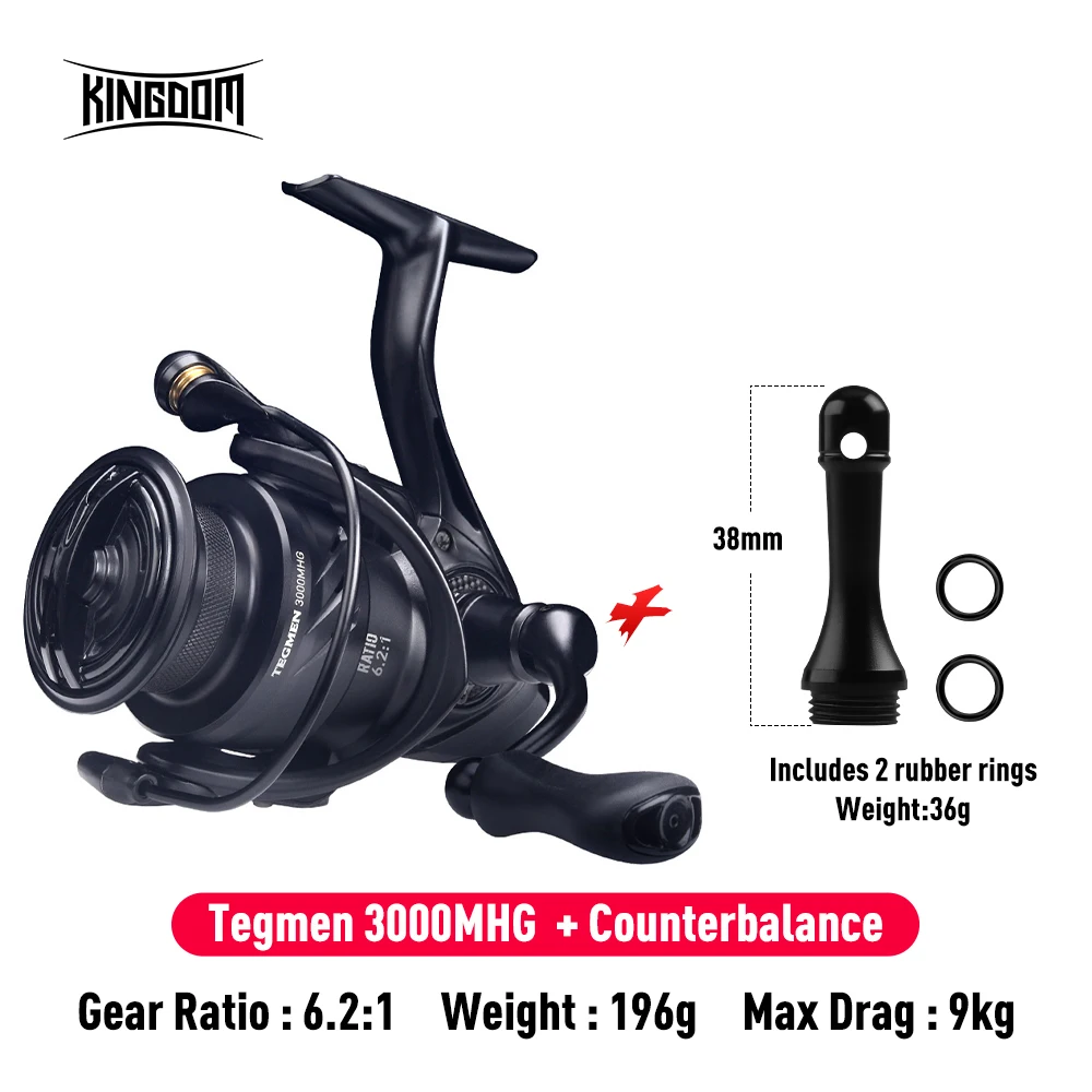 Carrete de Spinning Kingdom Tegmen – Carbono ultraligero para lubina