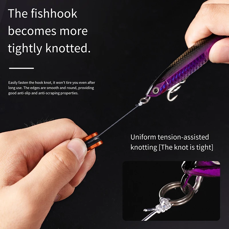 Anillo de cable de aleación, corte de línea rápida, antideslizante, protege las manos/carrete de pesca, apretar el nudo líder, herramientas de pesca, 1 ud./2 uds. - imagen 5