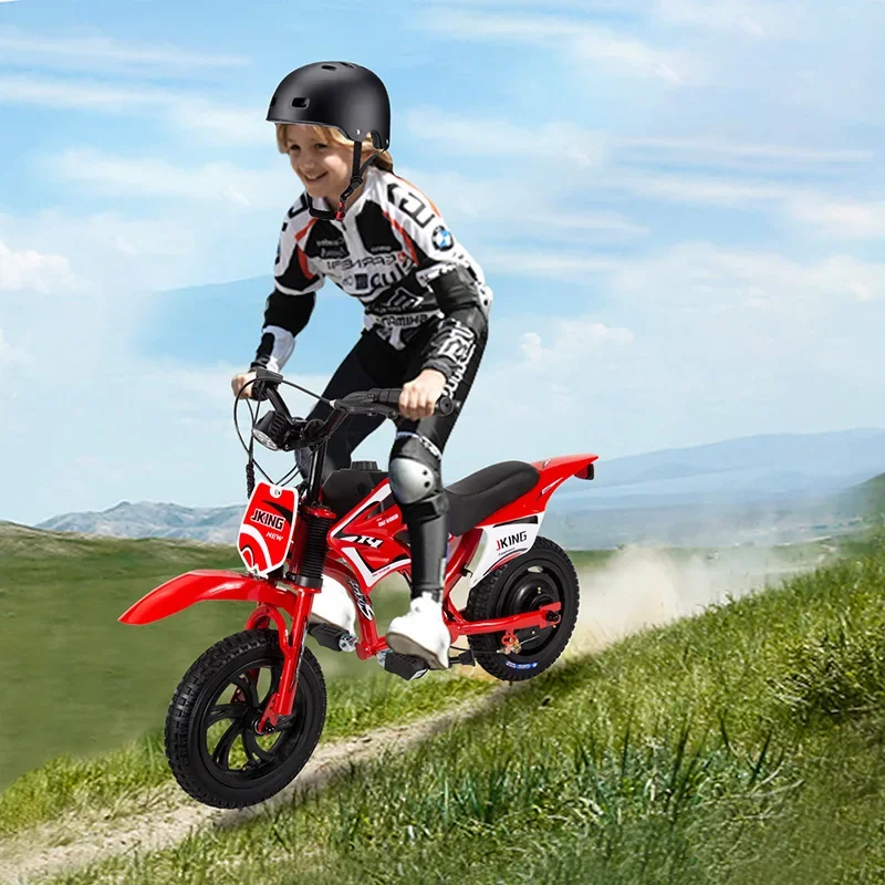 JKING Motocicleta Eléctrica Infantil Batería Larga Neumático LCD - imagen 2