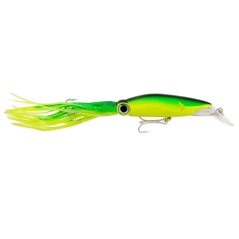 Señuelo de pesca de pulpo grande, cebo duro Artificial de 12cm y 38g, Crankbait Wobbler, herramienta de señuelo de calamar para mar de atún, 1 unidad - imagen 4
