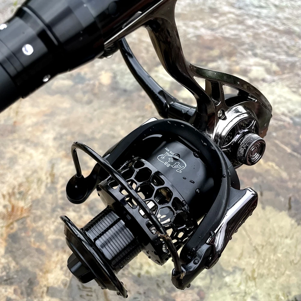 GHOTDA-carrete de Metal giratorio para pesca, rueda de Pesca de Mar serie GTA 1000-7000, señuelo para lanzar - imagen 3