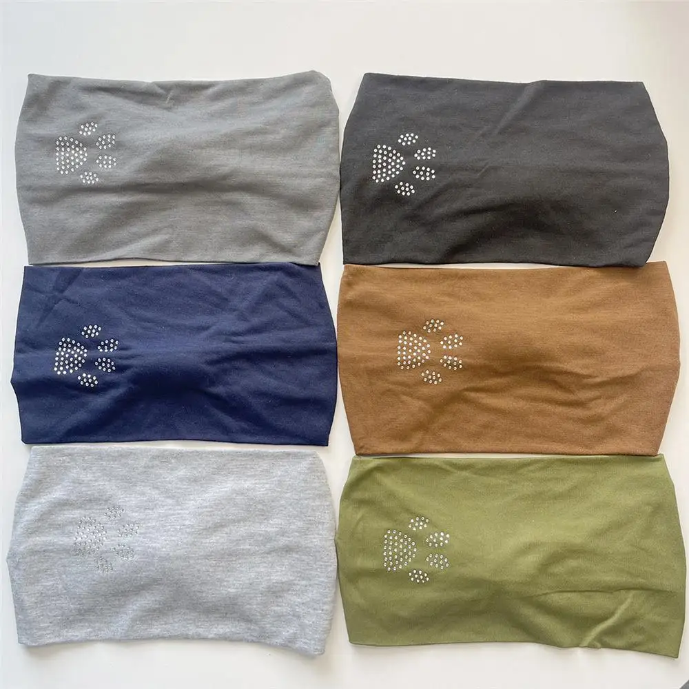 Diadema ancha con diamantes de imitación para mujer, turbante elástico de Color sólido adornado, versátil, moda para actividades al aire libre - imagen 3