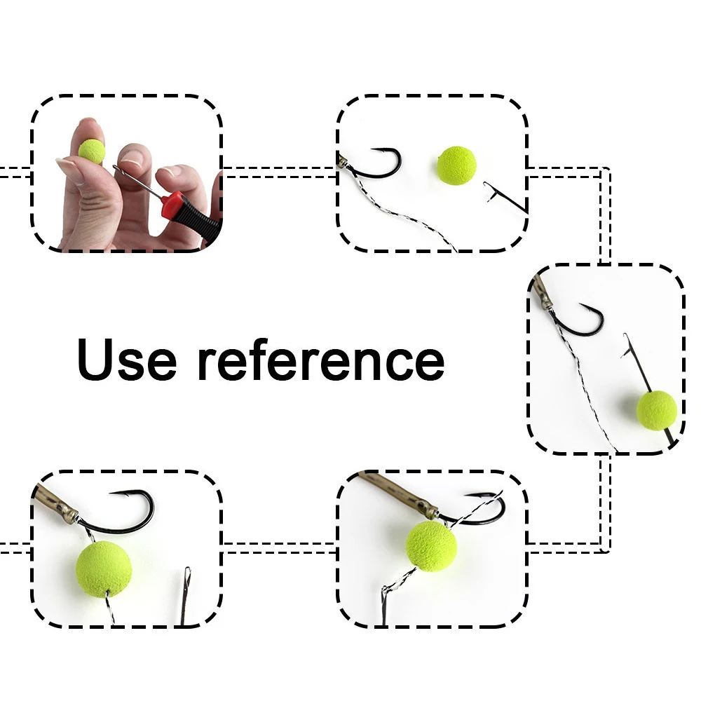 FTK 8 Uds. Boilie de pesca de carpa de acero inoxidable, cebo, taladro, aguja de cebo, aparejos para el cabello, empalme, alimentador de carga, accesorios de pesca - imagen 2