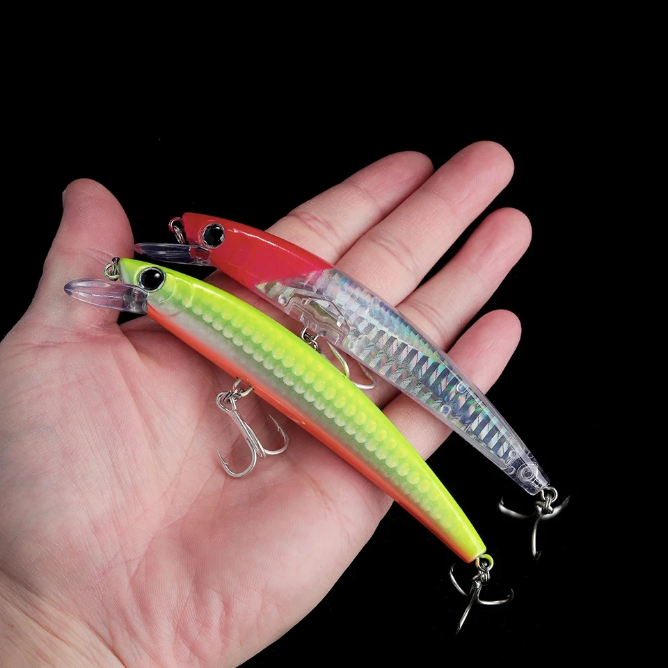 WALK FISH-señuelo Artificial para pesca, cebo flotante 3D de 110mm, 16g, Minnow, Wobbler, curricán, fundición, lubina, trucha - imagen 4