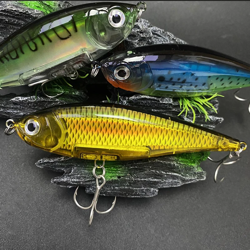 Señuelo tipo lápiz para pesca en el mar, 48g, 13cm, cebo flotante costero, trucha de agua salada, lubina, cebo duro Artificial, aparejos Wobblers - imagen 5