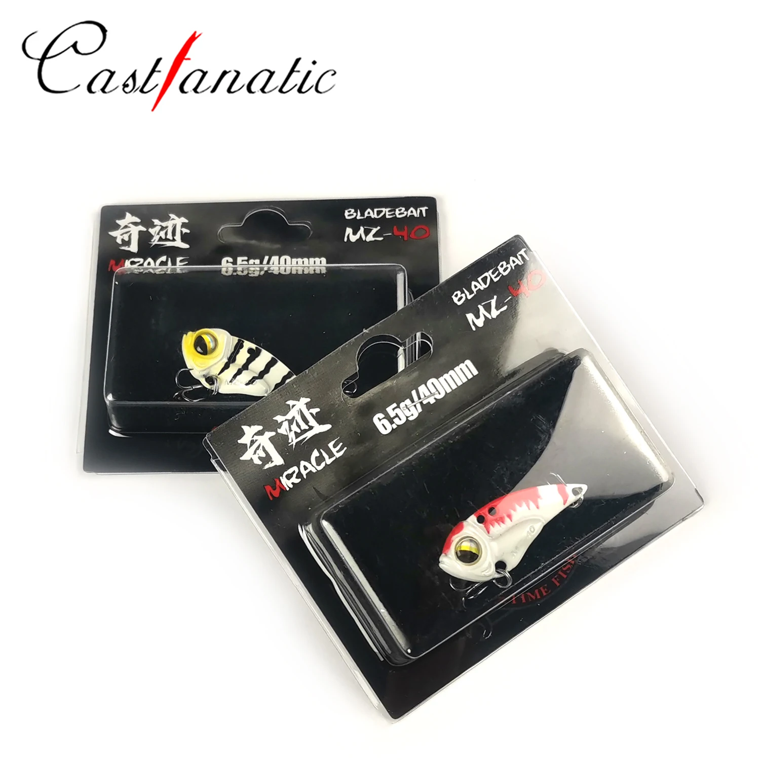 Castfanatic MZ40 Crankbait sin labios metal VIB Glow cigarra - imagen 5