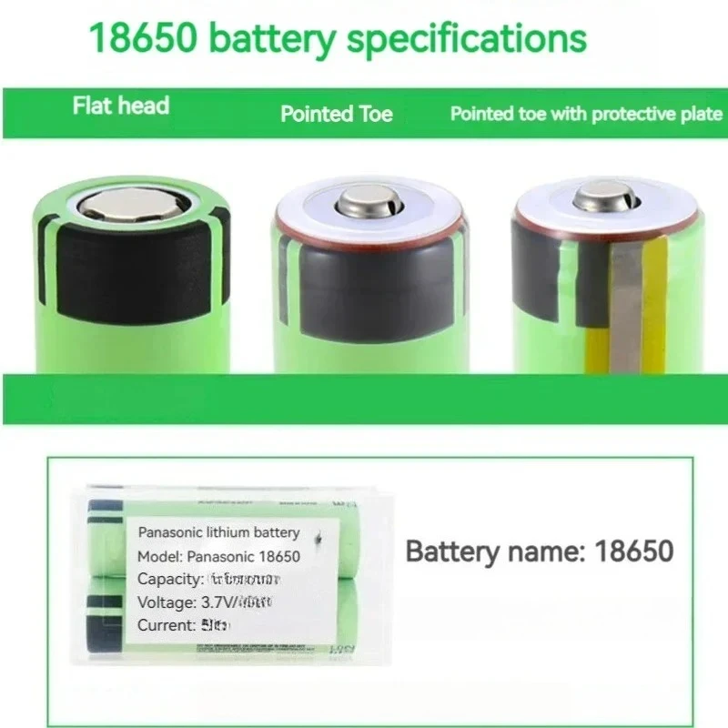 Panasonic NCR18650B Batería Litio 18650 Recargable 3.7V 3400mAh