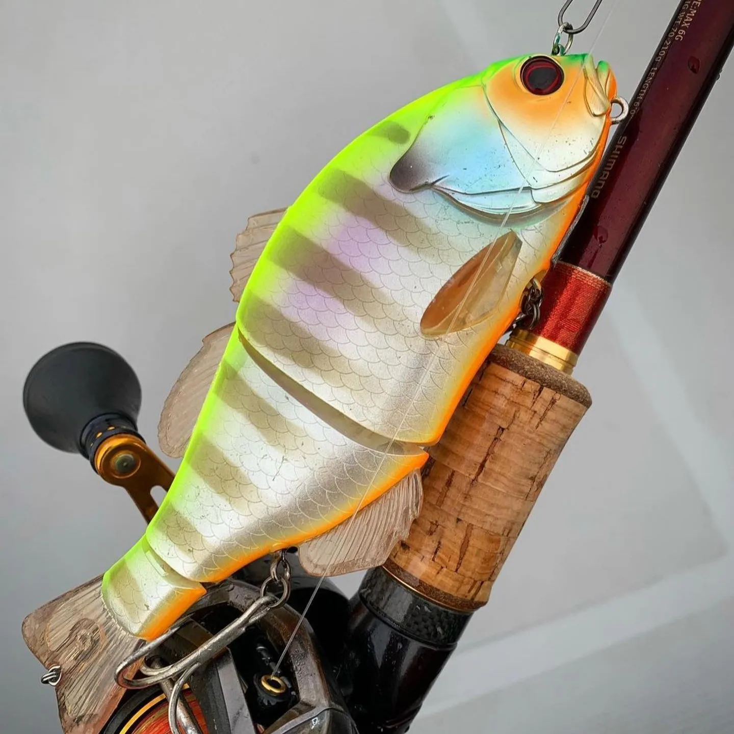 un vibrante señuelo de pesca realista diseñado para una captura efectiva