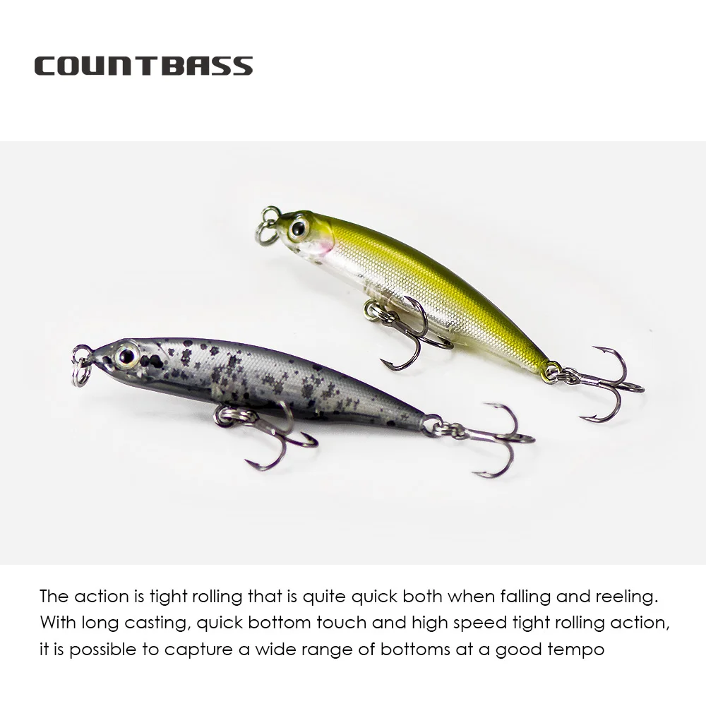 COUNTBASS-señuelos de pesca de pescador, Wobblers de lápiz que se hunden, 48mm, 3,1g, cebos duros para Lucio - imagen 3