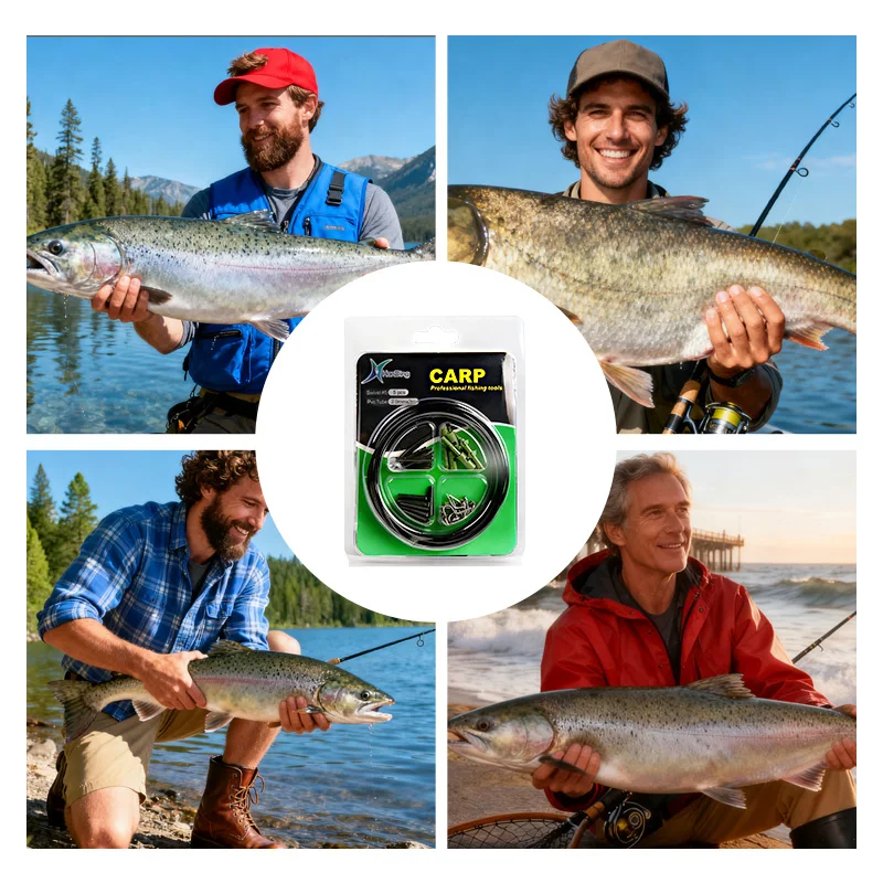 JSFUN-accesorios de pesca de carpa, Clips giratorios, gomas de cola, Terminal de pesca de carpa, accesorios de pesca para aparejo de pesca de carpa - imagen 5