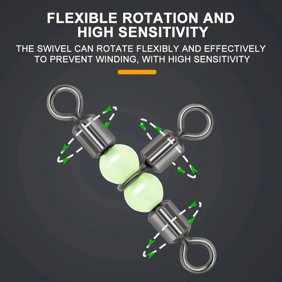 WALK FISH 10 unids/lote pesca rodante de tres puntas luminosa 8 formas en forma de T anillo de horquilla de equilibrio aparejos de pesca equipo accesorio - imagen 4