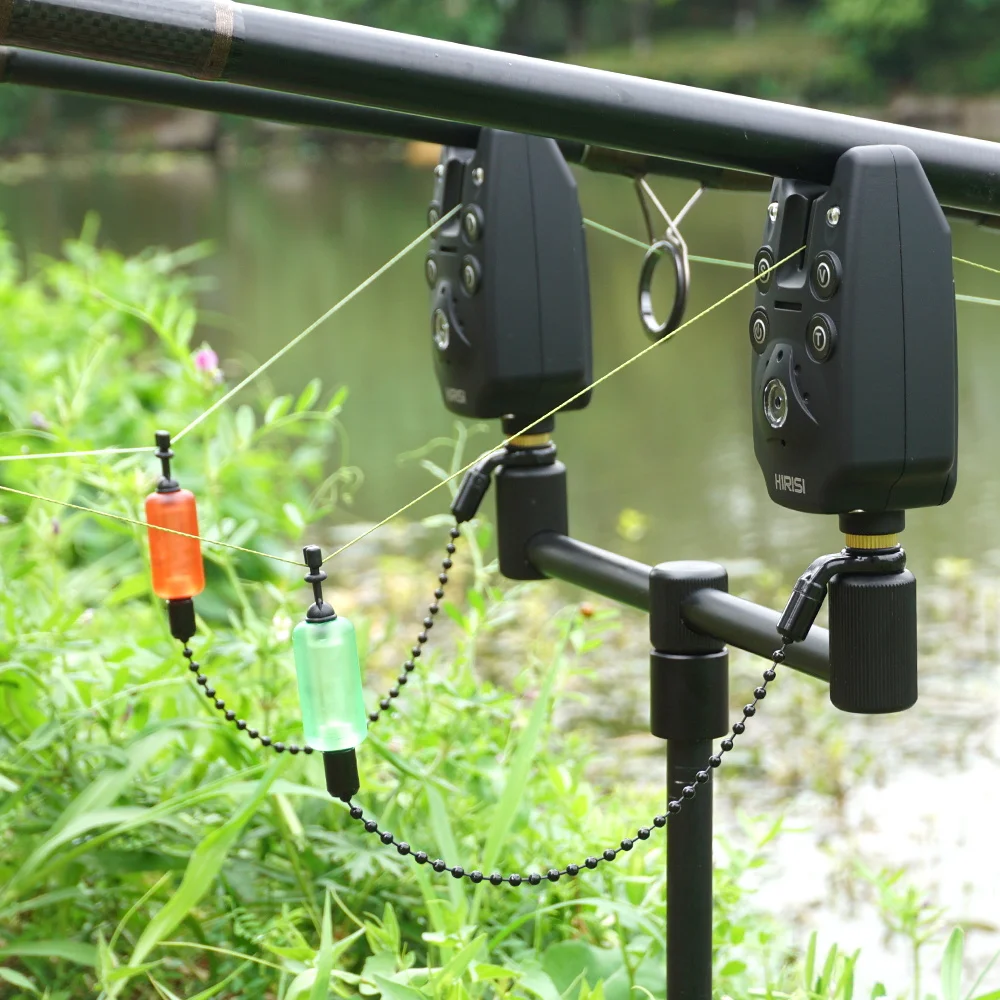 Hirisi 2 uds indicadores de mordedura Swinger de pesca 6 colores tubos extraíbles fluorescentes listos duraderos accesorios de pesca de carpa de plástico - imagen 2