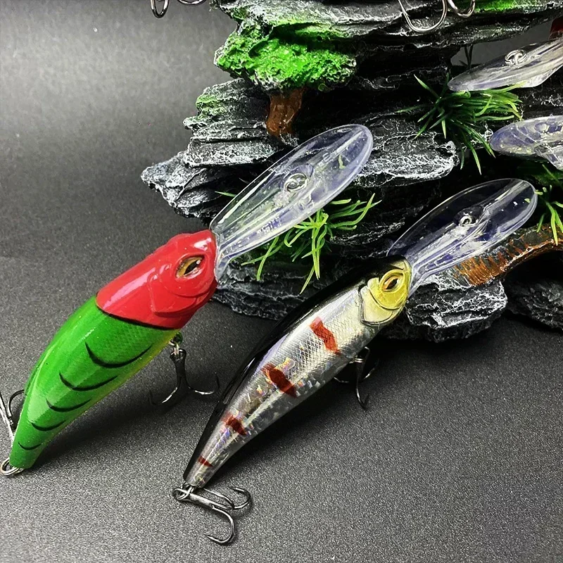 17,5g 85mm buceo profundo flotante cebo duro pesca agua salada ABS Minnow señuelos 3DEyes señuelo cebos artificiales 8 colores señuelo de pesca - imagen 5