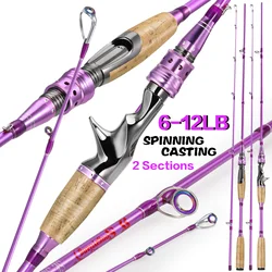 Caña spinning Sougayilang – Fibra de carbono y mango de madera