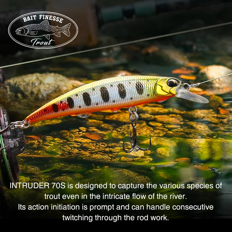 Tsurinoya DW75 Jerkbait – Señuelo hundido 70mm para lubina y trucha - imagen 5