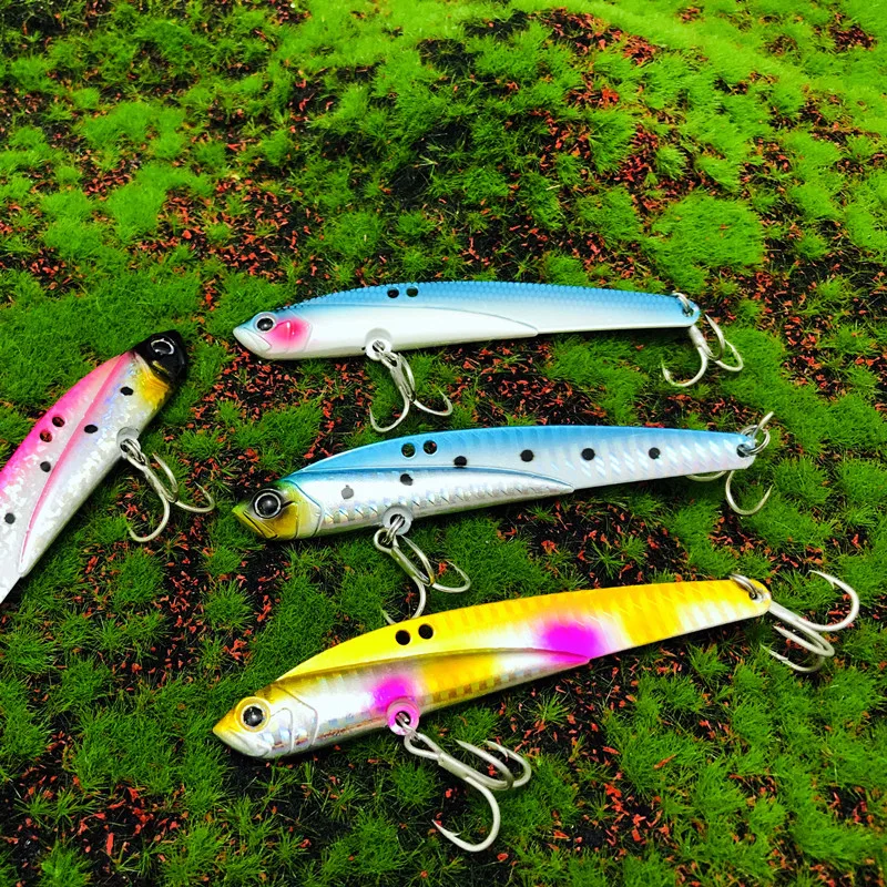 110mm 44g hundimiento VIB cebo de Pesca trucha lubina señuelo de agua salada Swimbait plantilla de Metal Wobbler Pesca Metal Vib señuelo - imagen 5