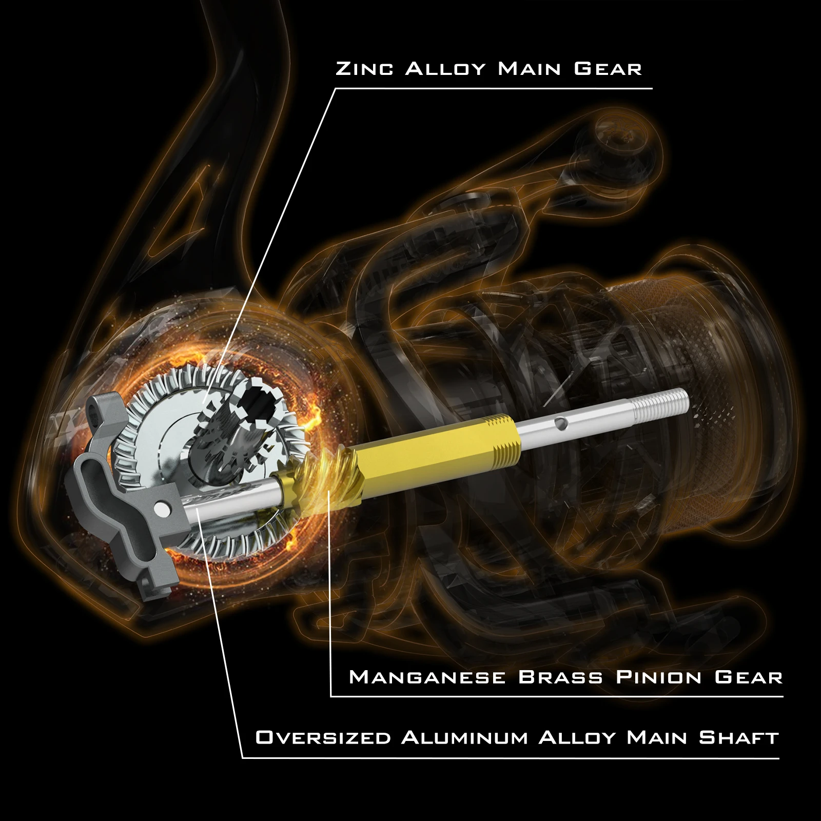 Carrete giratorio KastKing Zephyr 1000 SFS, sistema Finesse giratorio ultraligero, carrete de pesca construcción de fibra de carbono, arrastre de fibra de carbono - imagen 5