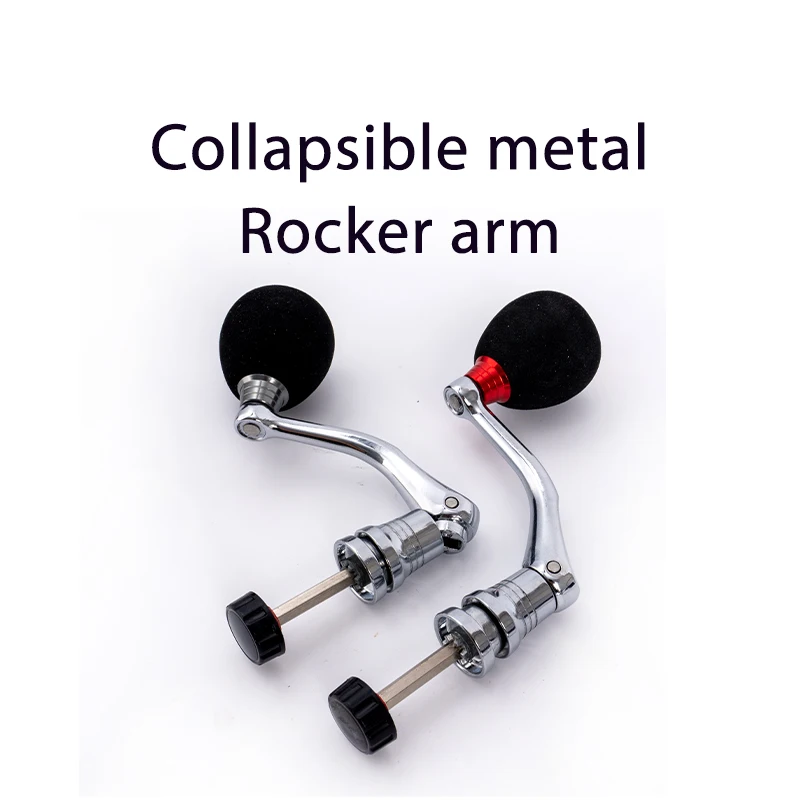 Carrete de pesca hexagonal plegable mediano/grande, mango compatible con perilla 2000-6000, accesorios de carrete giratorio con agarre EVA, 1 ud. - imagen 5