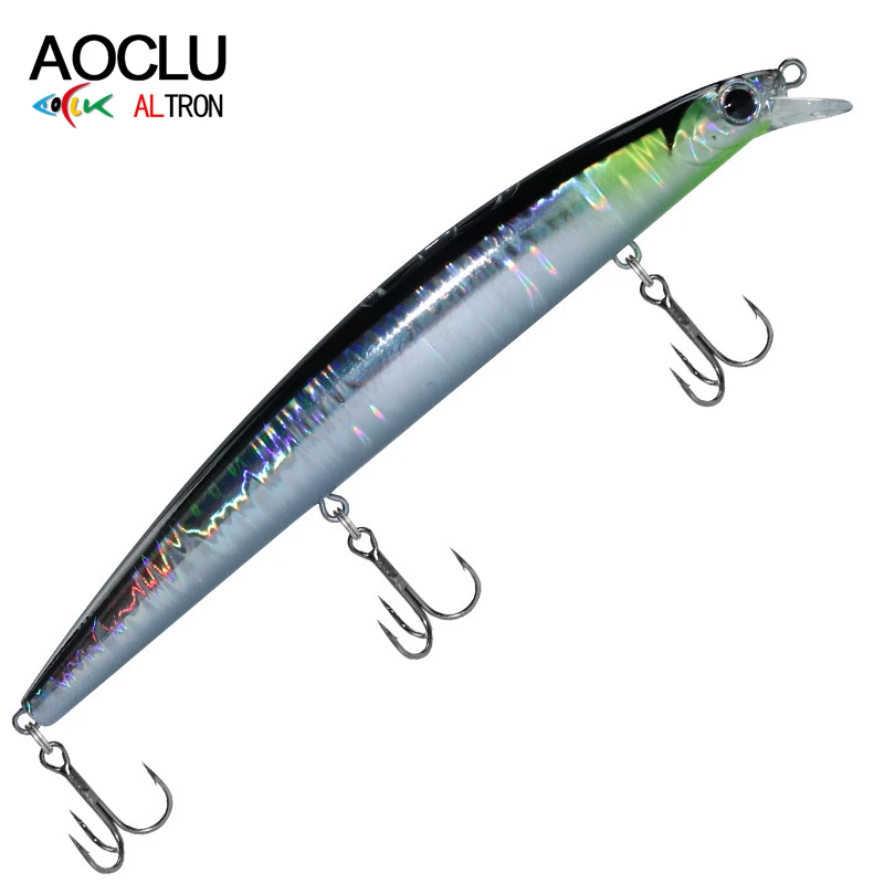 AOCLU flotante Big Minnow 140mm 21g cebo duro Wobbler Jerkbait señuelo imán transferencia de peso para fácil carcaj fundido de larga distancia - imagen 5