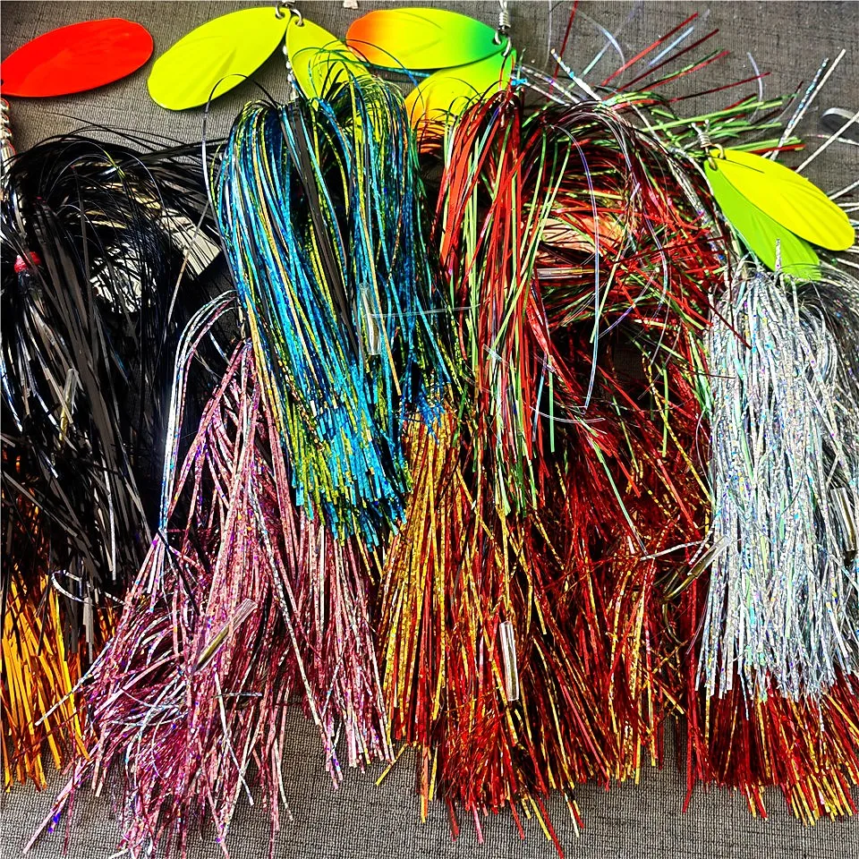 MUKUN, 1 unidad, 29cm, 96g, cebo giratorio, cebo Buzz, cuchara de Metal Topwater, señuelo de pesca, cabeza, lubina, cuchara giratoria Artificial, cebos - imagen 5