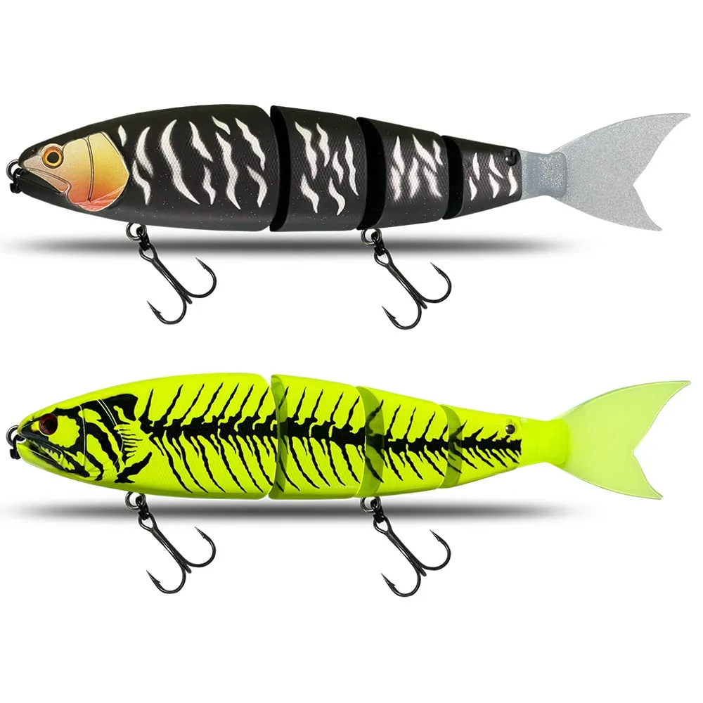 Señuelo de pesca de natación, cebo flotante articulado que se hunde, 245mm, 19 colores, Sección de cebo duro gigante para cebo grande, señuelo de Lucio - imagen 5