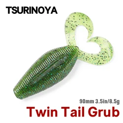 Vinilos TSURINOYA Spiron – Cola doble rizada para lubina y lucio