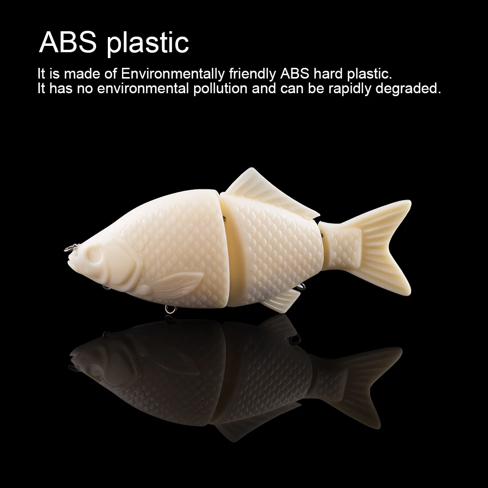 Hanlin-señuelo de pesca Artificial, anzuelo de plástico duro, sin pintar, 20CM, 160G - imagen 5