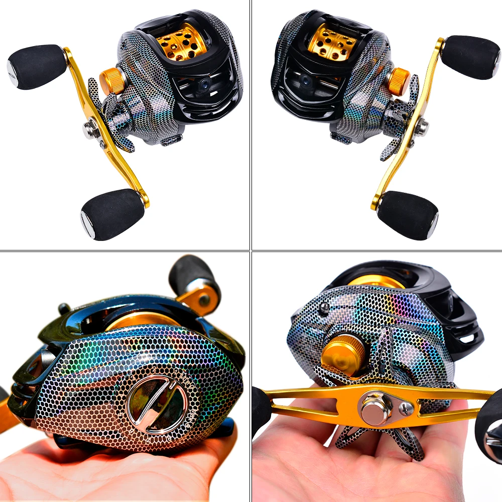 PROBEROS Carrete de Baitcasting ultraligero 184g 11+1 7.3:1 Relación HS Diseño ergonómico, Sistema de frenos magnéticos, Carretes Agua de mar - imagen 5