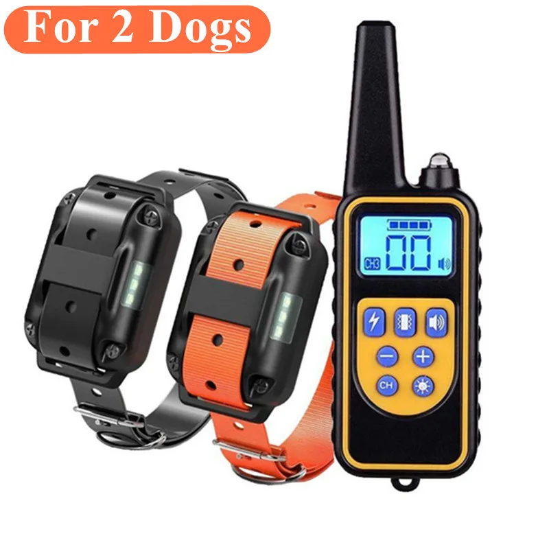 Collar de choque para perros: [Nueva edición] Collar de entrenamiento para perros grandes, medianos y pequeños Collar electrónico recargable resistente al agua IPX7 con pitido, - imagen 4