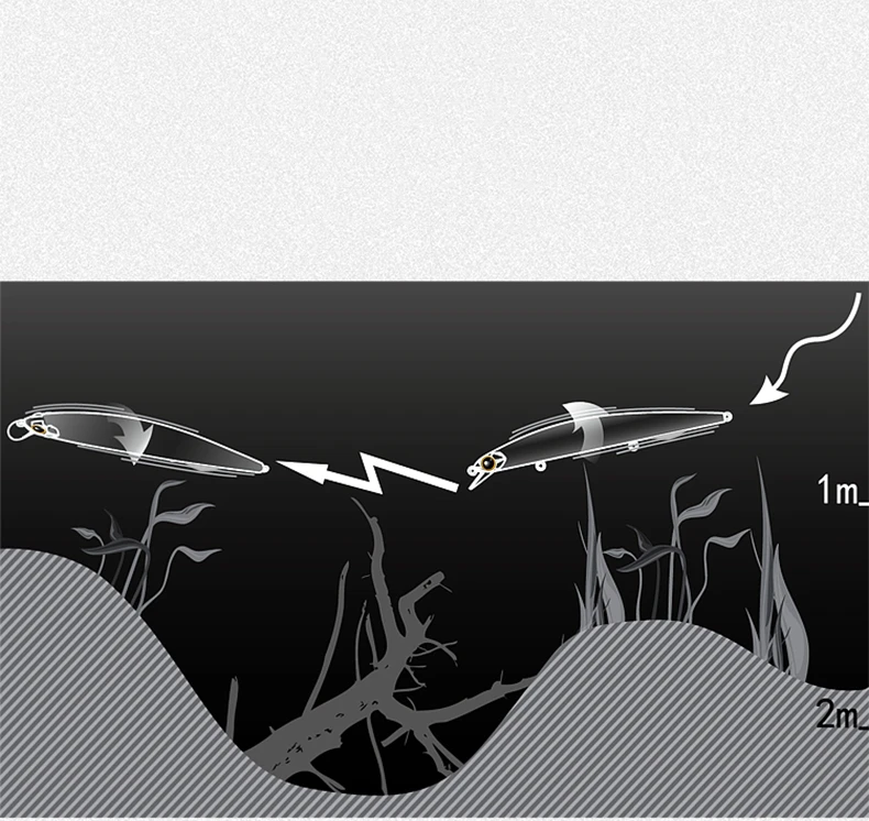 Señuelo de Pesca flotante para pececillos, cebo Artificial duro de 8cm y 7,5g, Crankbait de plástico de alta calidad, aparejos de Pesca, 1 piezas - imagen 5