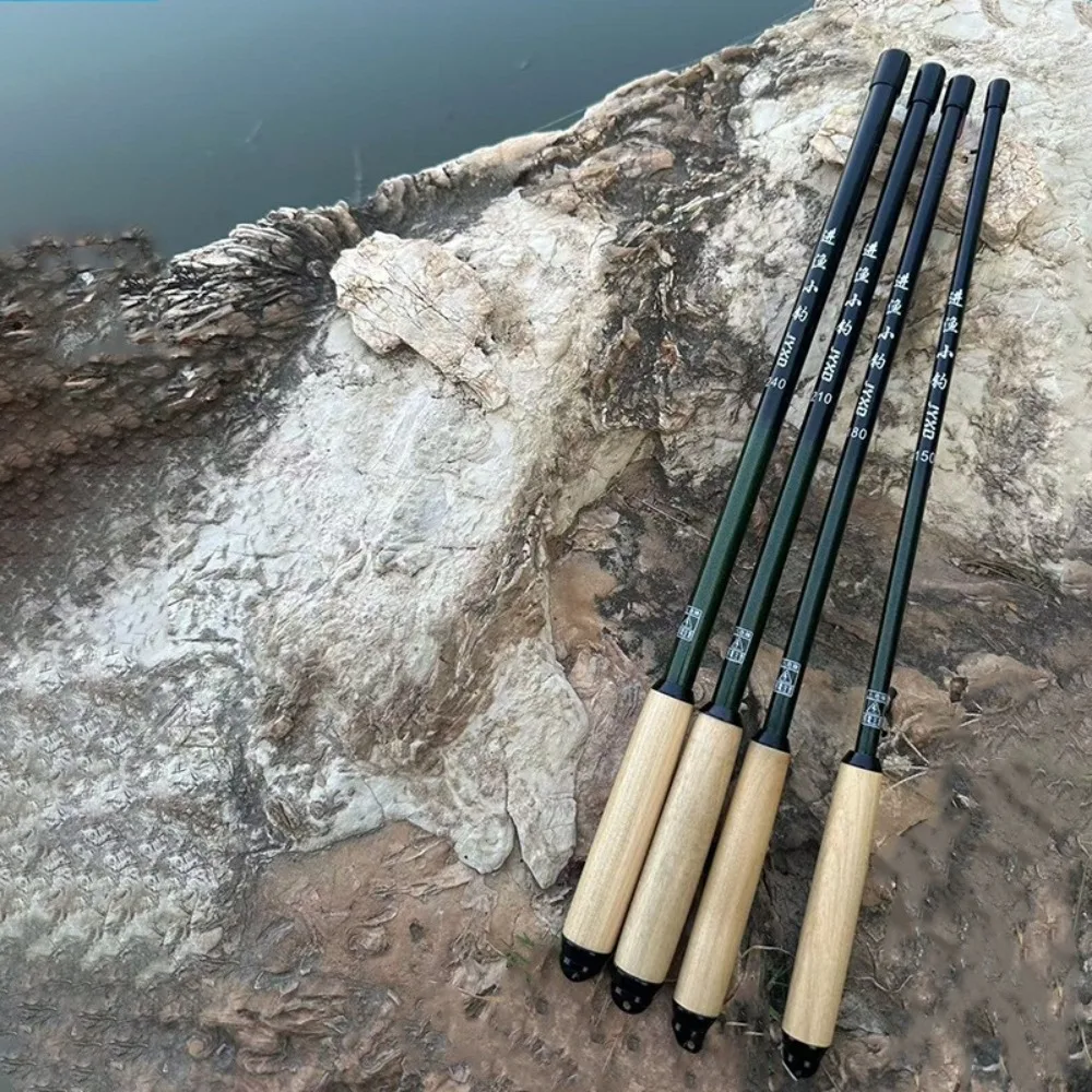 Caña de pescar telescópica de 1,5 m-2,4 m, caña de pescar de fibra de vidrio, caña de pescar, carrete, anzuelos, caña alimentadora, equipo de pesca combinado - imagen 2