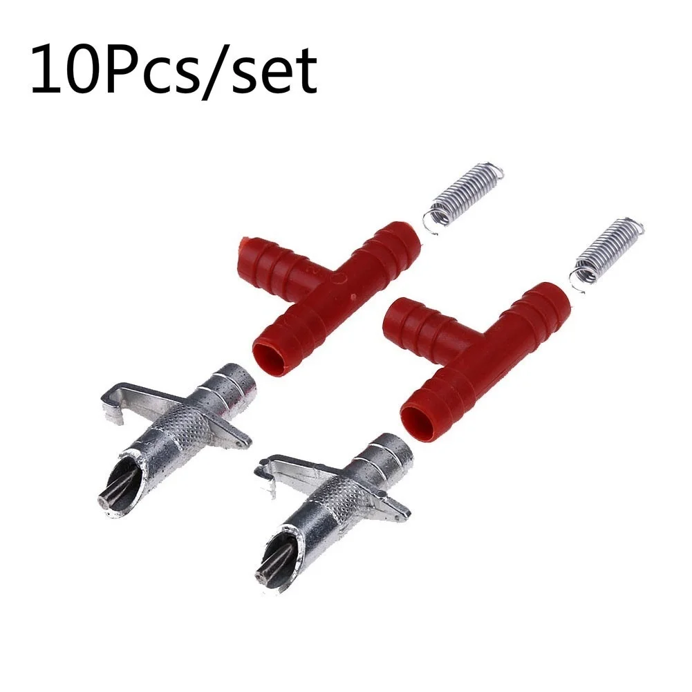 Bebedero de conejo, bebedero de conejo, tetina de ratón, bebedero de agua para roedores, suministros de riego para alimentación, 10 Uds. - imagen 2