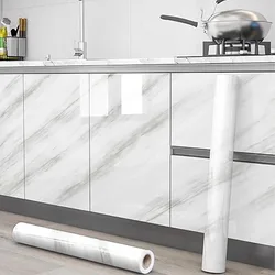 Adhesivo de pared impermeable de PVC, papel tapiz autoadhesivo de mármol impermeable de 40cm, papel de contacto para encimera de gabinete de baño