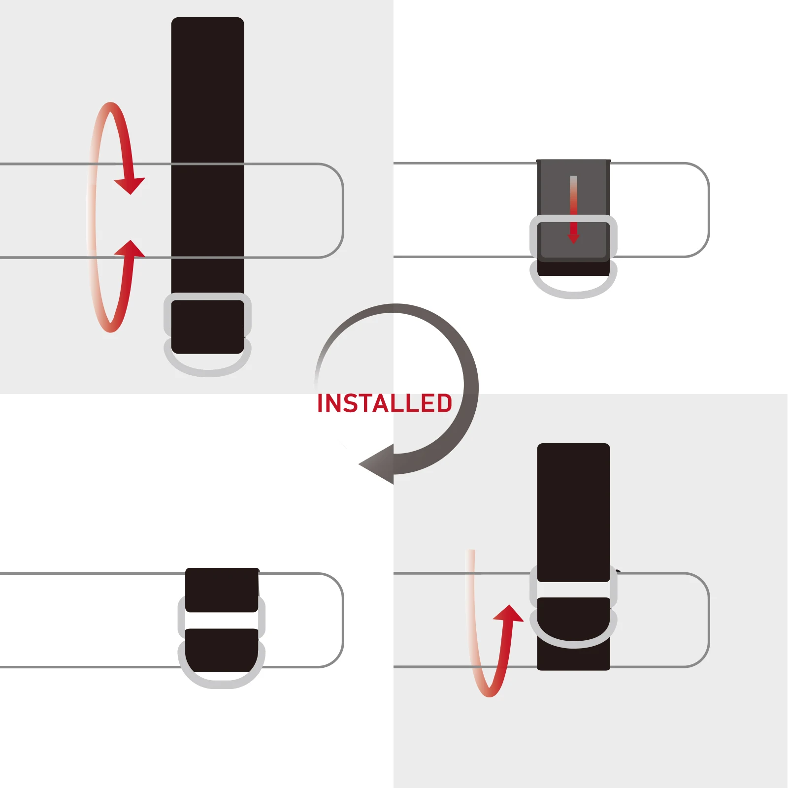 Soporte para caña de pescar, 2/4 Uds., 15cm, correas para caña de pescar, sujetador para tirantes de carpa, accesorios para cañas de pescar de neopreno - imagen 5